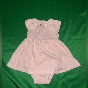 Carter's Pink Baby Dress with Embroidery 3 Months